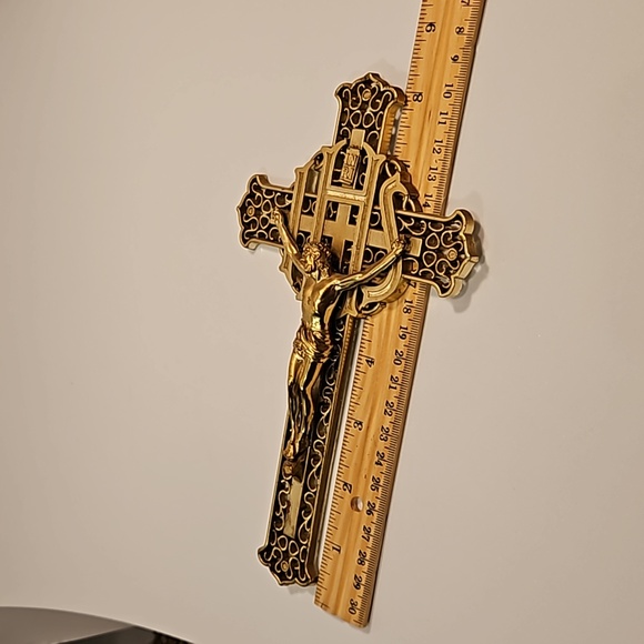 Vintage IHS Holy Cross Spiritual Crucifix - Picture 11 of 14